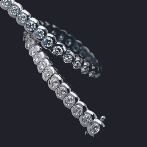 rolling diamond bracelet