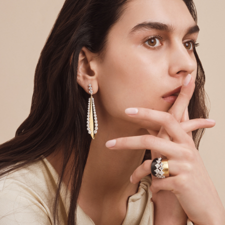 Nikos Koulis Me Collection earrings & rings